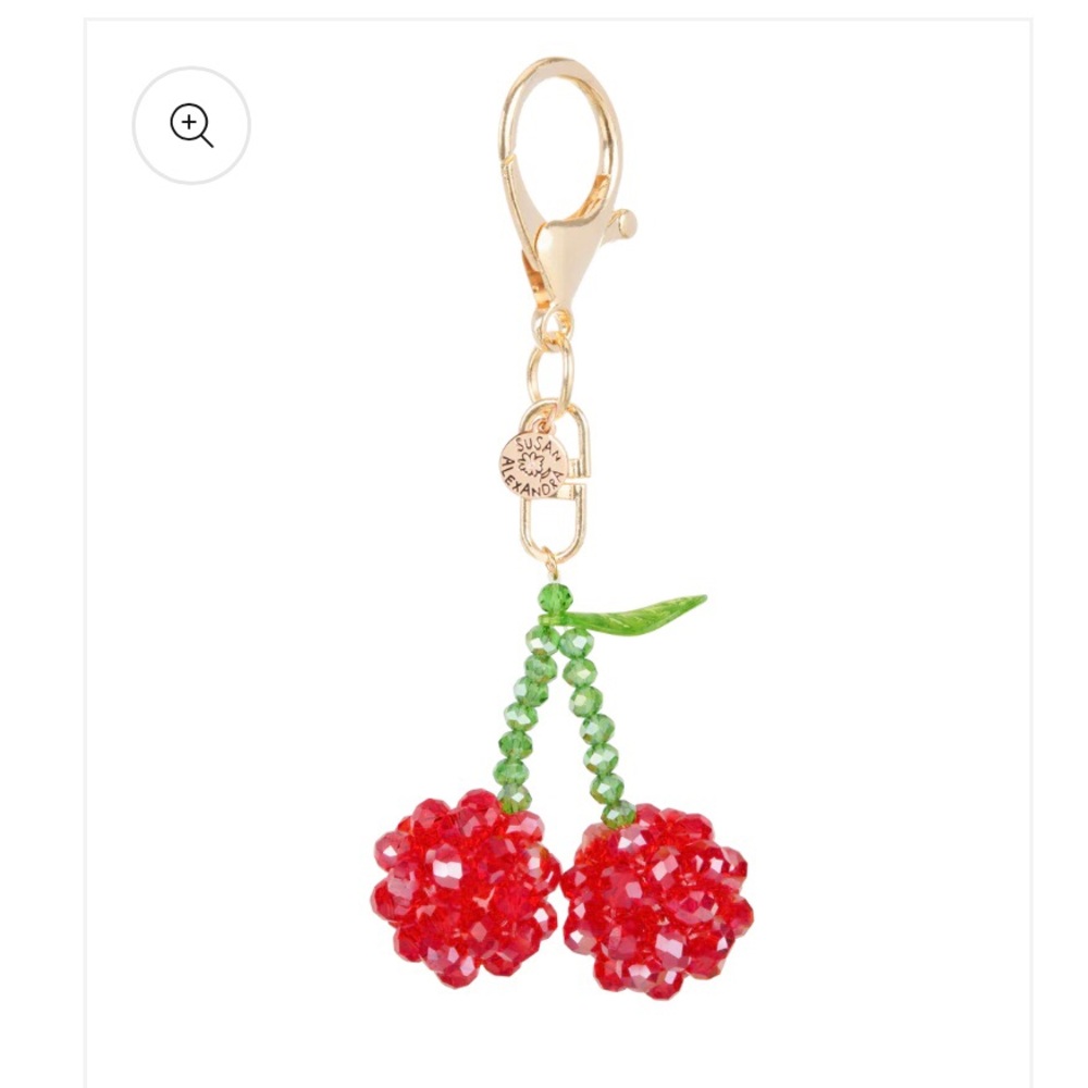 NORDSTROM Beauty Charm Keychain Cherry Foodie Bag Charm NEW